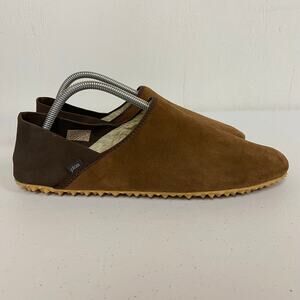 Plae Thai Ha Brown Leather Slip On Flats Comfort Shoes Men's 10 Women's 11.5